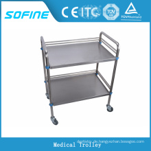 SF-3731 Krankenhaus verwenden Edelstahl medizinischen Trolley